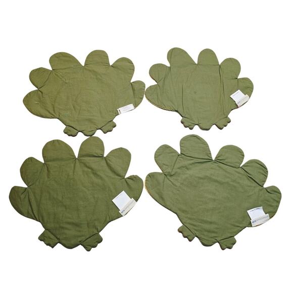 Pottery Barn Kids Thanksgiving Turkey Utensil Holder Placemat Washable Plaid (4) - Picture 2 of 4